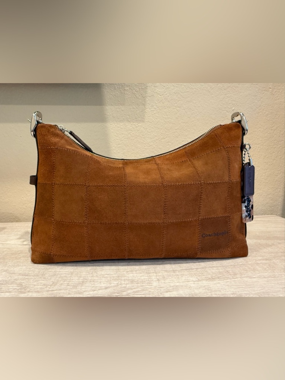 EUC Coachtopia Russet Suede Alter/Ego Slouchy Shoulder Bag